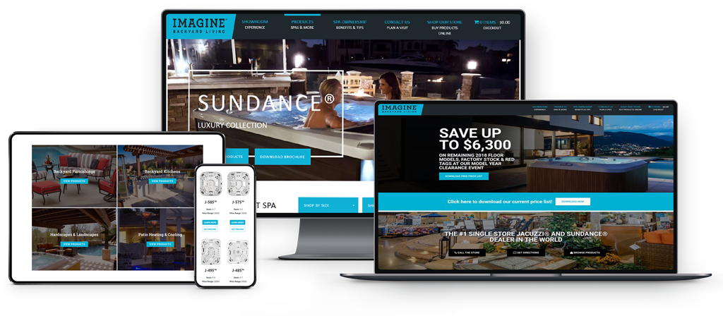 Imagine Backyard Living eCommerce Web Application