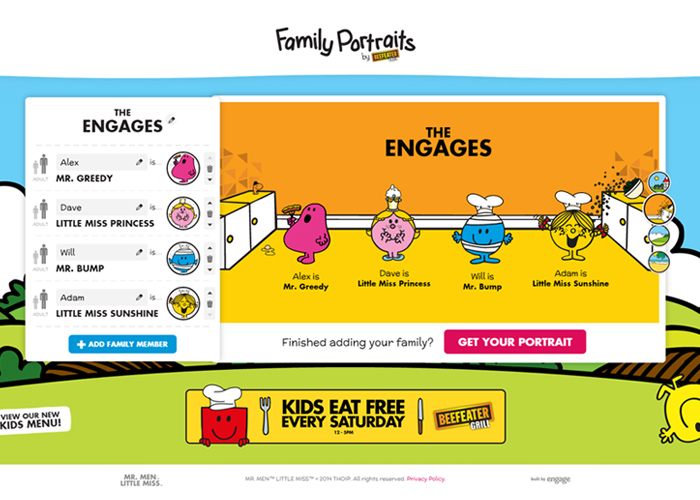 Mr Men Family Portraits