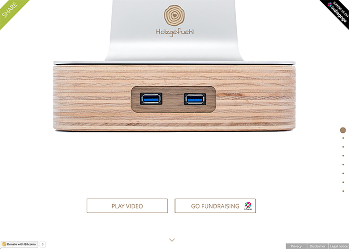 holzgefuehl - Raise your iMac with wood and USB 3.0