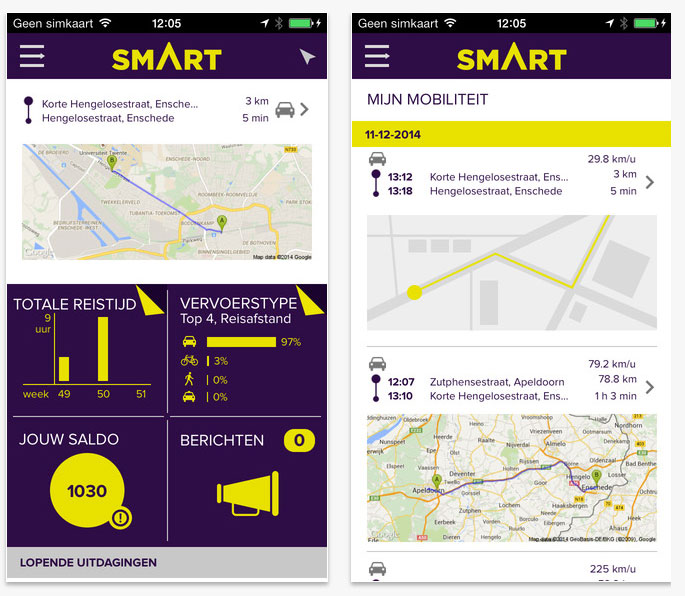 SMART mobiliteit app