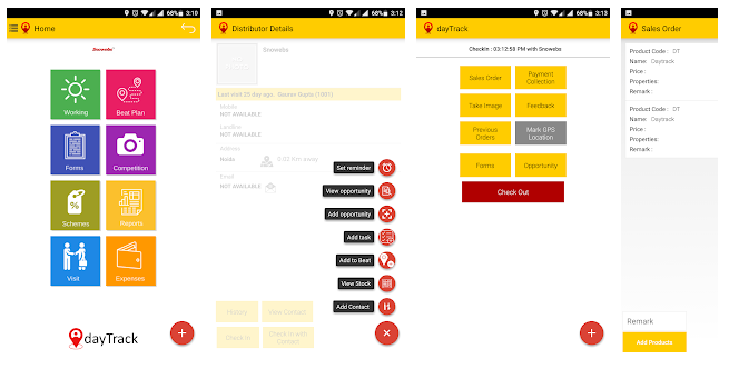 Employee day Activity Tracking App