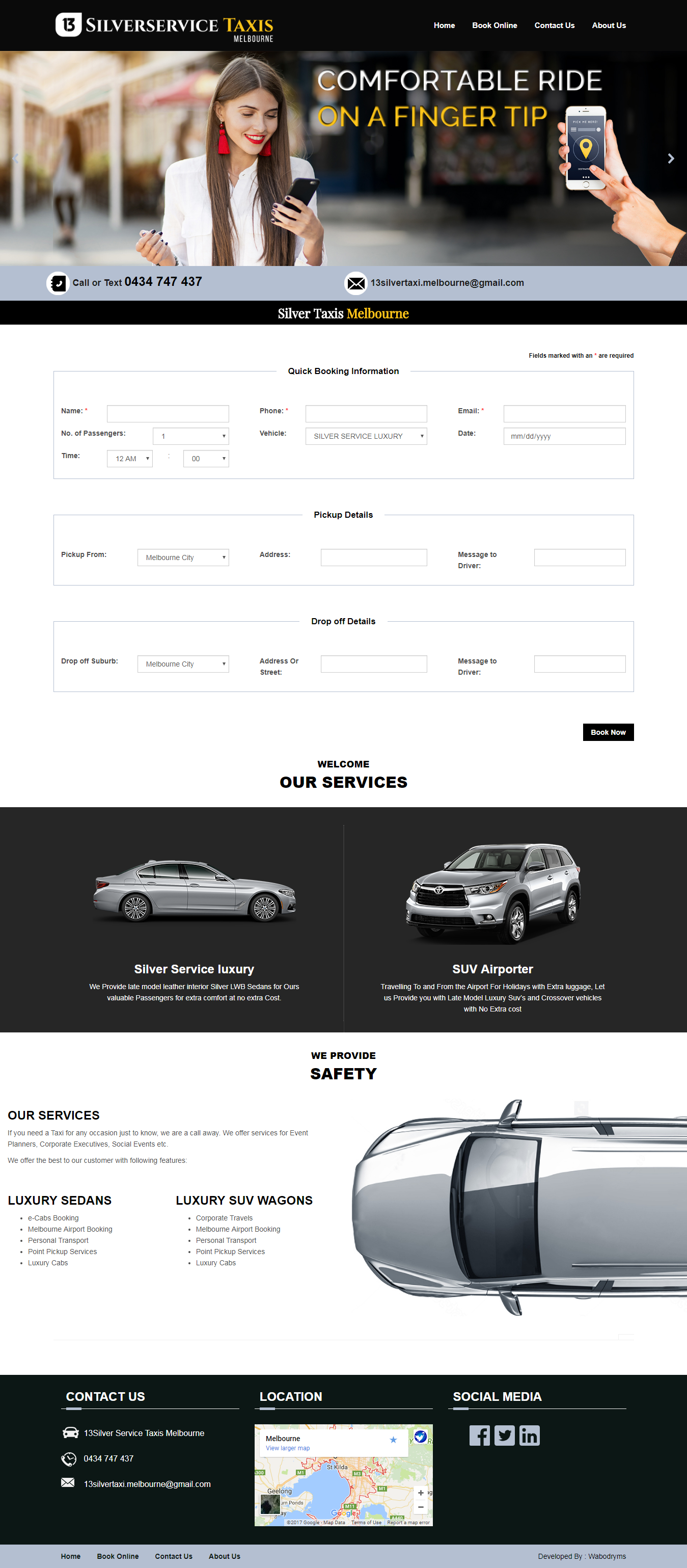 13 SILVER SERVICE TAXIS ( Web Development)