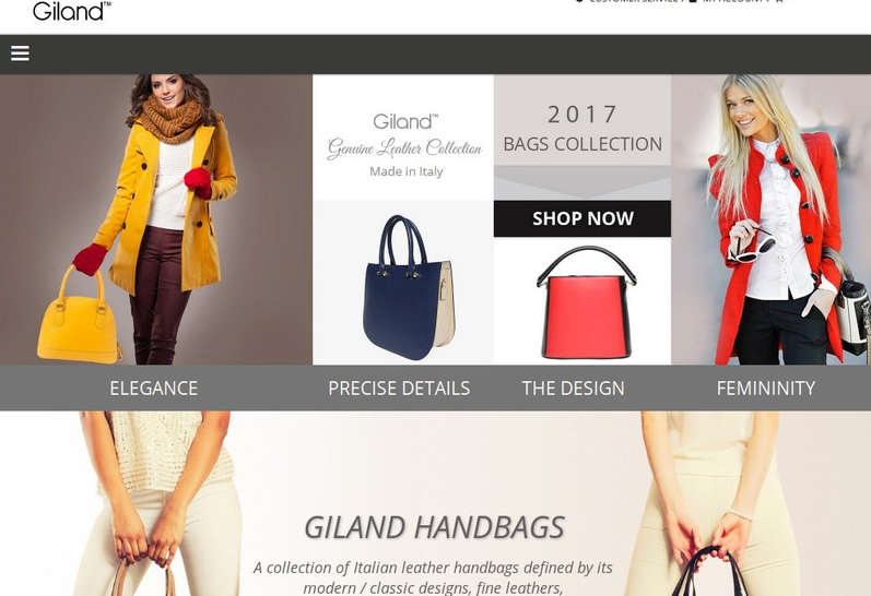 A Magento based eCommerce store on high quality handbags