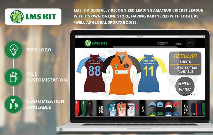 A CRICKET LEAGUE WITH ITS ONLINE STORE!